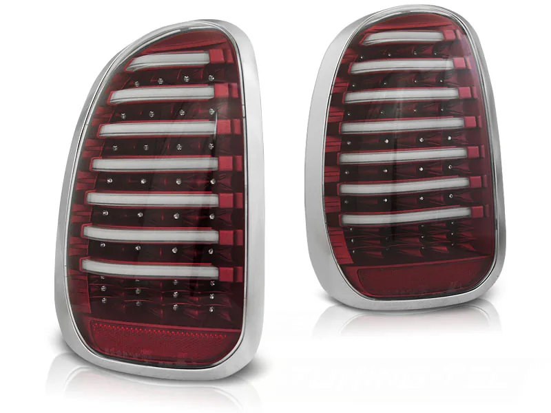 Baklykter Mini R60 Countryman 10-14 Red White Led Bar - Bilde 2