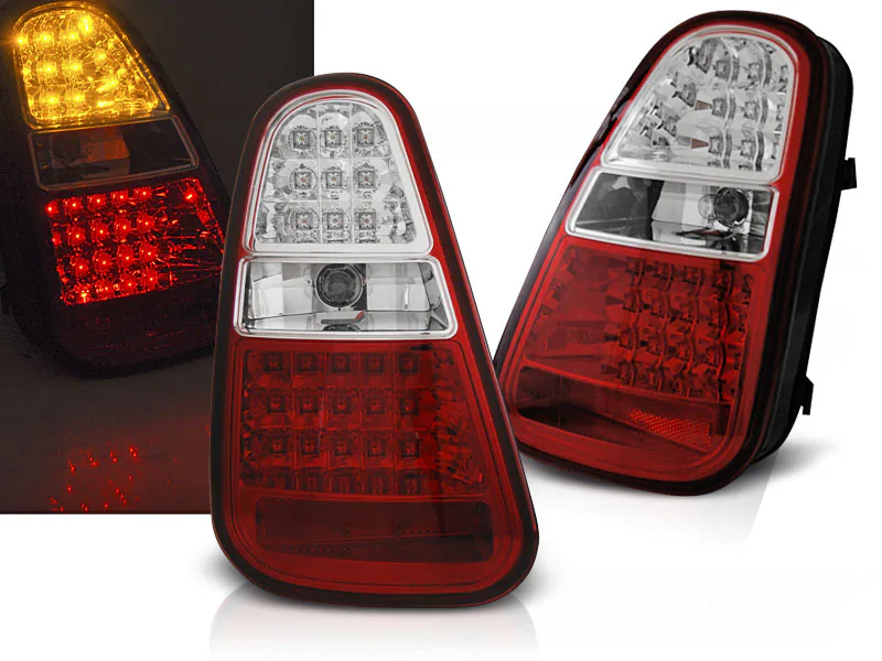 Baklykter Mini Cooper R50 / r52 / r53 04-06 Red White Led