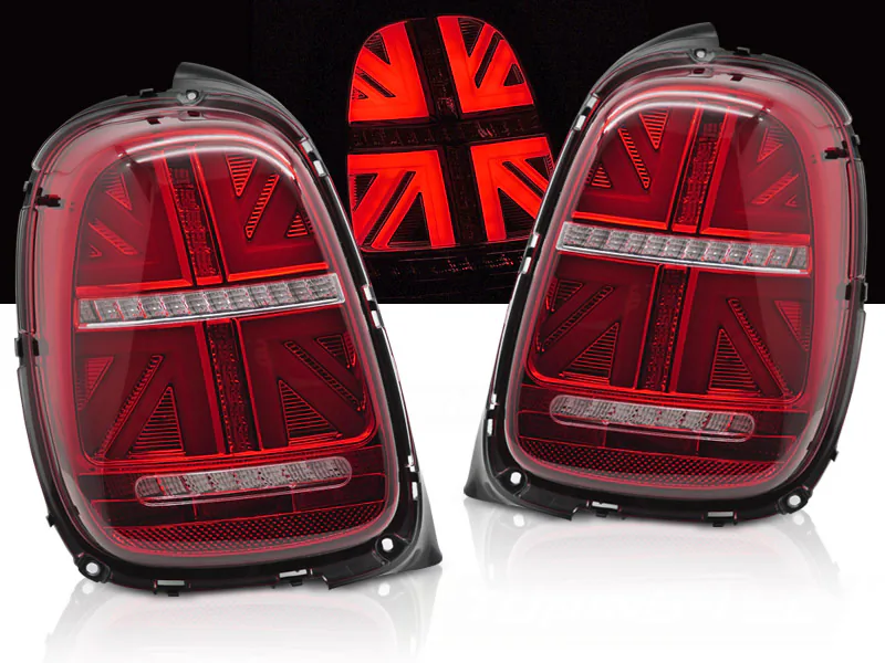 Baklykter Mini Cooper F55 F56 F57 14-17 6-pins Led Red White Seq