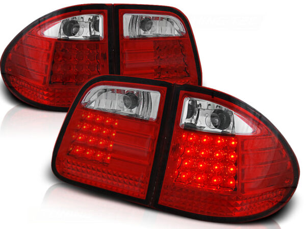 Baklykter Mercedes W210 E-Class 95-03.02 Stasjonsvogn LED Rød/Hvit