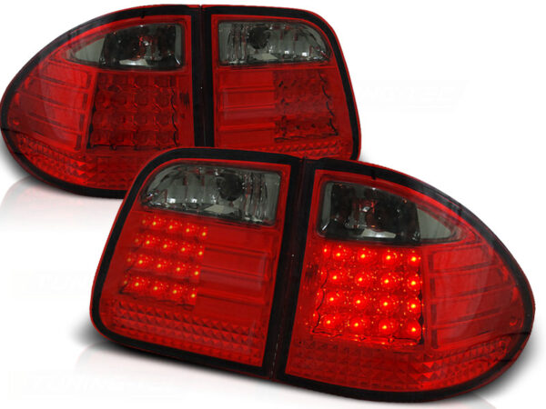 Baklykter Mercedes W210 95-03.02 Stasjonsvogn LED Rød/Røykfarget
