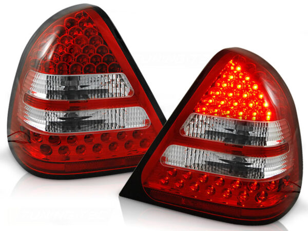 Baklykter Mercedes W202 C-Class 06.93-06.00 Sedan LED Rød/Hvit