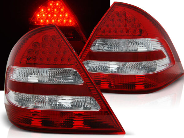Baklykter Mercedes C-Class W203 Sedan 04-07 LED Rød/Hvit – bilde 1 av 2