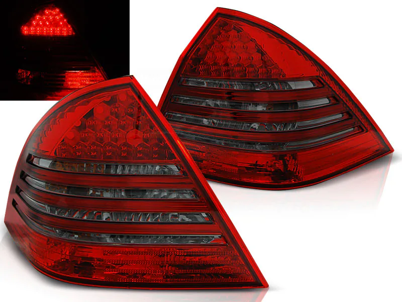 Baklykter Mercedes C-Klasse W203 Sedan 00-04 Led Red Smoke