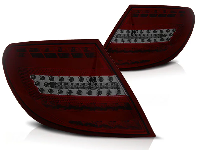 Baklykter Mercedes C-Klasse W204 Sedan 07-10 Led Bar Red Smoke - Bilde 2
