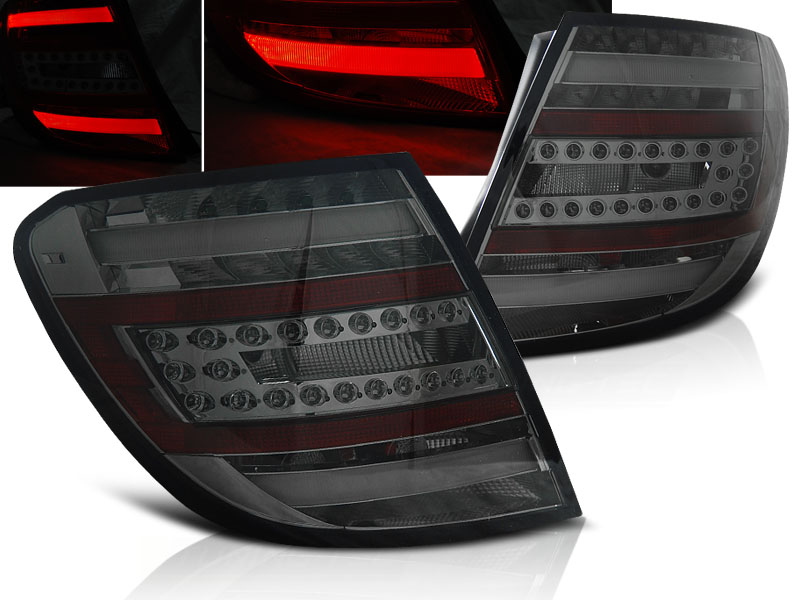Baklykter Mercedes C-Klasse W204 Kombi 07-10 Led Bar Smoke