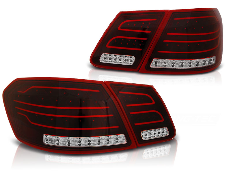 Baklykter Mercedes W212 E-Klasse 09-13 Led Bar Red White - Bilde 2