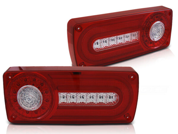 Baklykter Mercedes W463 G-KLASA 90-12 LED Bar Rød/Hvit – bilde 2 av 2