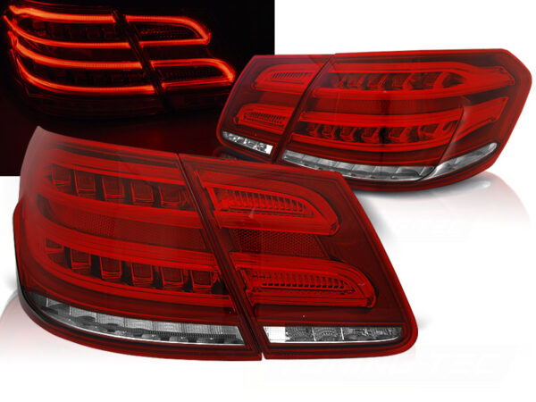 Baklykter Mercedes W212 E-Class 09-13 Sedan LED Bar SEQ Rød/Hvit – bilde 1 av 2