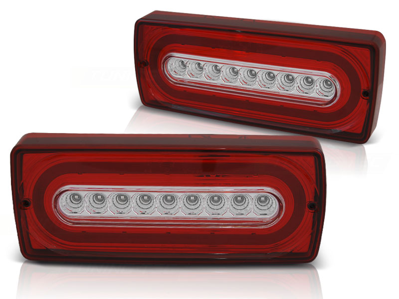 Baklykter Mercedes W463 G-Klasse 90-12 Led Red White - Bilde 2
