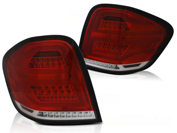 Baklykter WHIE Mercedes M-Class W164 09-11 LED Bar Rød – for original LED – bilde 2 av 2