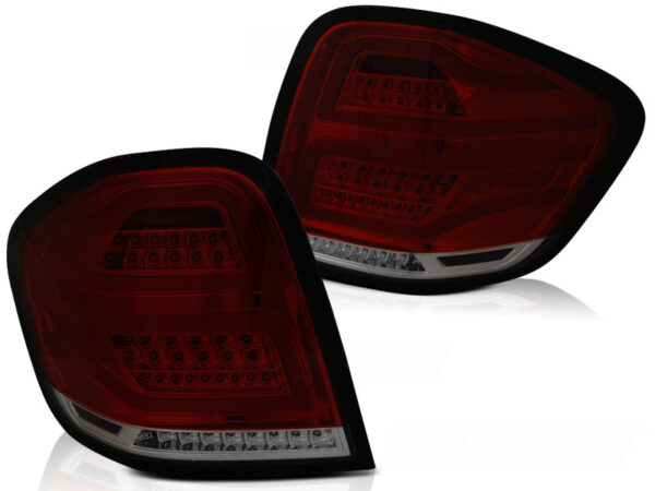 Baklykter Mercedes M-Class W164 09-11 LED Bar Rød/Røykfarget – for original LED – bilde 2 av 2