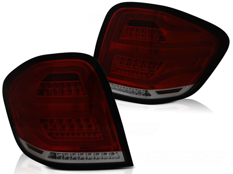 Baklykter Mercedes M-Klasse W164 09-11 Led Bar Red Smoke - Bilde 2