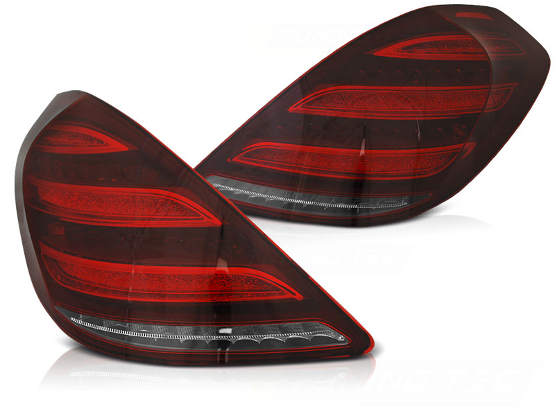 Baklykter Seq Mercedes S-Klasse W222 13-17 Led Bar Red White - Bilde 2