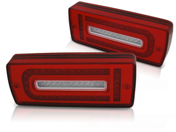 Baklykter Mercedes W463 G-CLASS 07-18 LED Rød/Hvit – bilde 2 av 2