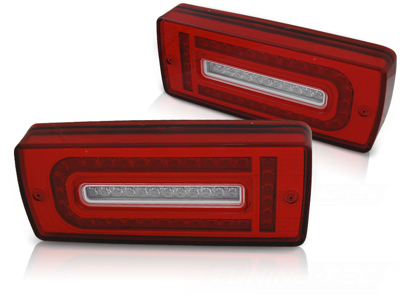 Baklykter Mercedes W463 G-klasse 07-17 Led Red White - Bilde 2
