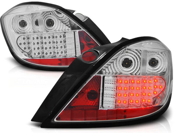 Baklykter Opel Astra H 03.04-09 5D Hatchback 5D LED Krom – bilde 2 av 2