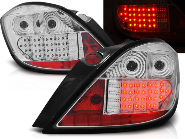 Baklykter Opel Astra H 03.04-09 5D Hatchback 5D LED Krom – bilde 1 av 2