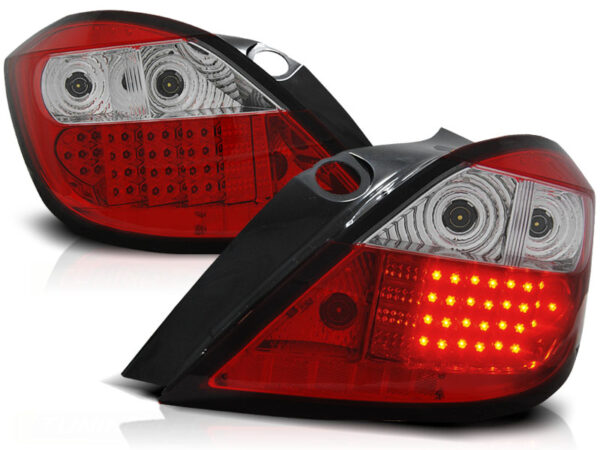 Baklykter Opel Astra H 03.04-09 Hatchback 5D LED Rød/Hvit – bilde 2 av 2