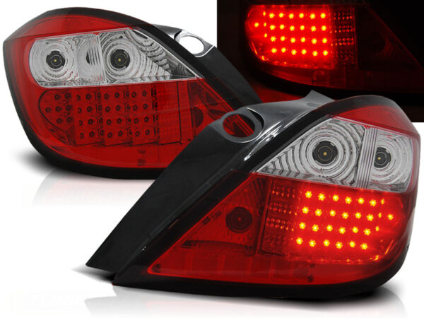Baklykter Opel Astra H 03.04-09 Hatchback 5D LED Rød/Hvit – bilde 1 av 2