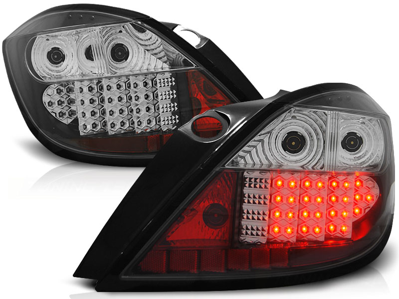 Baklykter Opel Astra 03.04-09 5D Black Led - Bilde 2