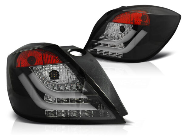 Baklykter Opel Astra H 03.04-09 3D Hatchback 3D LED Bar Svart – bilde 2 av 2