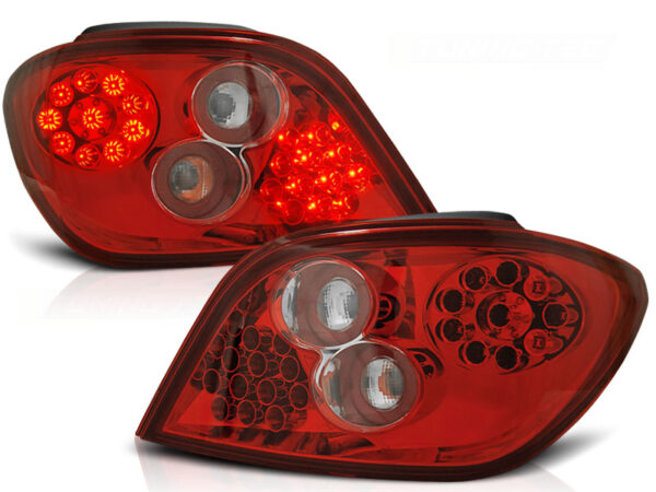 Baklykter Peugeot 307 04.01-07 Hatchback LED Rød/Hvit