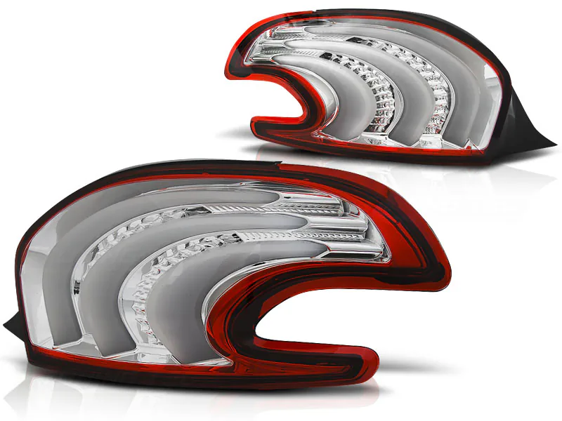 Baklykter Peugeot 208 4.12-06.15 Red White Led-Bar - Bilde 2