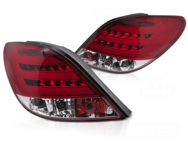 Baklykter Peugeot 207 3D/5D 05.06-06-.09 Hatchback LED Bar Rød/Hvit – bilde 2 av 2