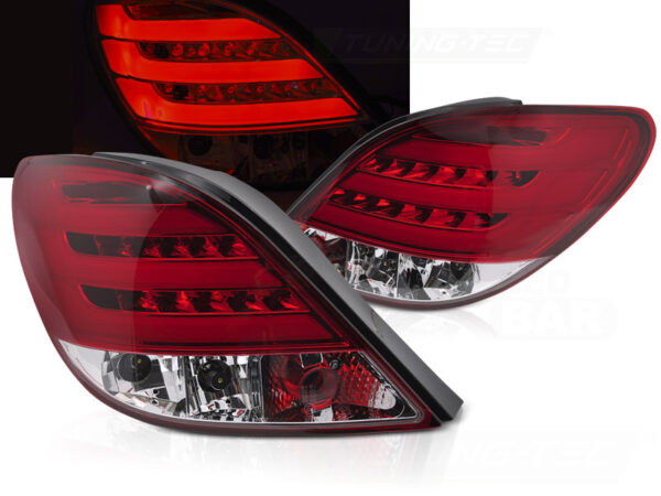 Baklykter Peugeot 207 3D/5D 05.06-06-.09 Hatchback LED Bar Rød/Hvit – bilde 1 av 2