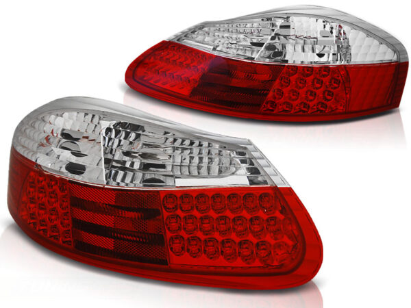 Baklykter Porsche BOXSTER 96-04 LED Rød/Hvit – bilde 2 av 2
