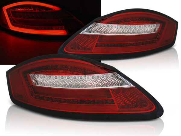 Baklykter Porsche BOXSTER 987/CAYMAN 05-08 LED Bar SEQ Rød/Hvit – bilde 1 av 2