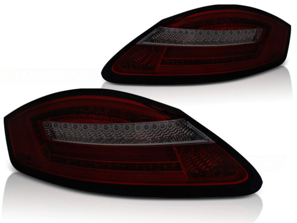 Baklykter Porsche BOXSTER 987/CAYMAN 05-08 LED Bar SEQ Rød/Røykfarget – bilde 2 av 2