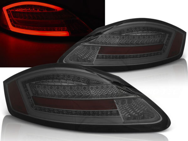 Baklykter Porsche BOXSTER 987/CAYMAN 05-08 LED Bar SEQ Røykfarget – bilde 1 av 2