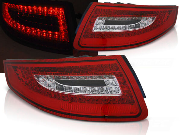 Baklykter Porsche 911 997 04-09 LED Rød/Hvit – bilde 1 av 2