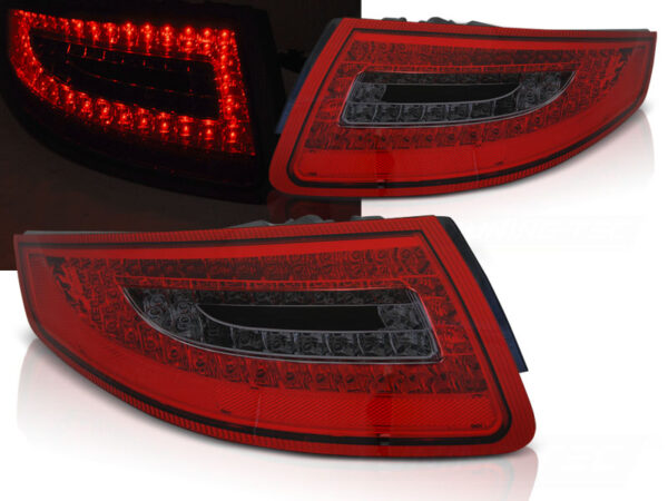 Baklykter Porsche 911 997 04-09 LED Rød/Røykfarget – bilde 1 av 2