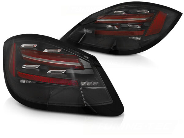 Baklykter Porsche BOXSTER/CAYMAN 987 09-12 LED Bar SEQ Svart – bilde 2 av 2