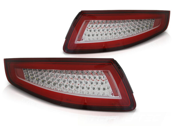 Baklykter WHIE Porsche 911 997 04-09 LED Bar SEQ Rød – bilde 2 av 2