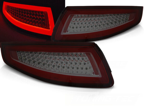 Baklykter Porsche 911 997 04-09 LED Bar SEQ Rød/Røykfarget – bilde 1 av 2