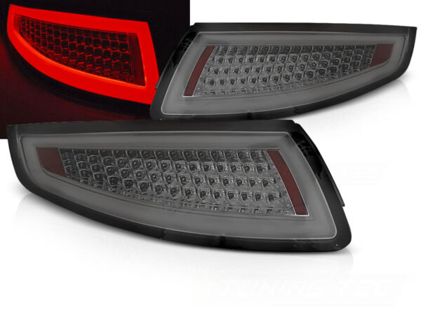 Baklykter Porsche 911 997 04-09 LED Bar SEQ Røykfarget – bilde 1 av 2