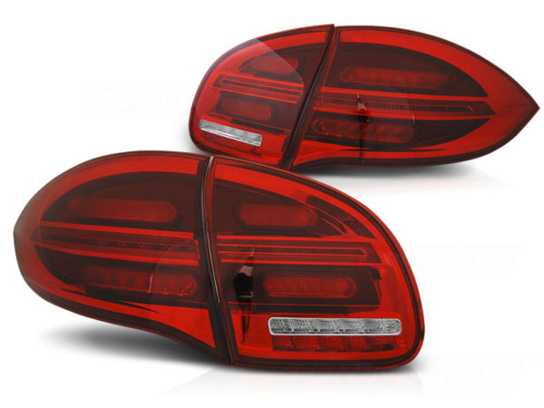 Baklykter Porsche Cayenne 10-15 LED Rød/Hvit – bilde 2 av 2