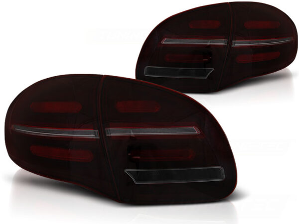 Baklykter Porsche Cayenne 10-15 LED Bar SEQ Rød/Røykfarget – bilde 2 av 2