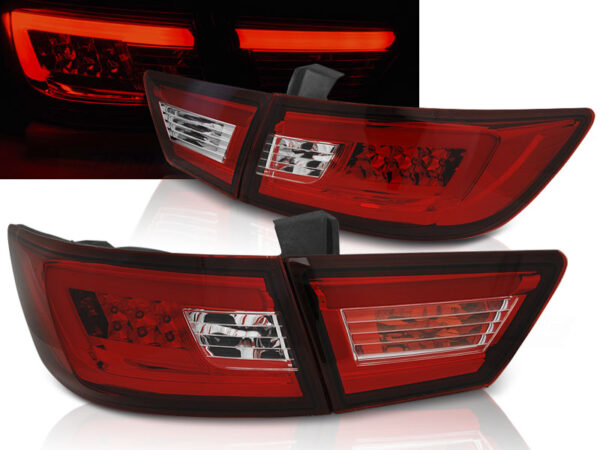 Baklykter Renault CLIO IV 13-16 Hatchback LED Bar Rød/Hvit – bilde 1 av 2