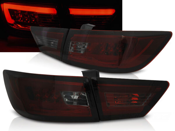 Baklykter Renault CLIO IV 13-16 Hatchback LED Bar Rød/Røykfarget – bilde 1 av 2