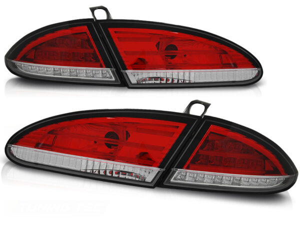 Baklykter Seat Leon 06.05-09 LED Rød/Hvit – bilde 2 av 2