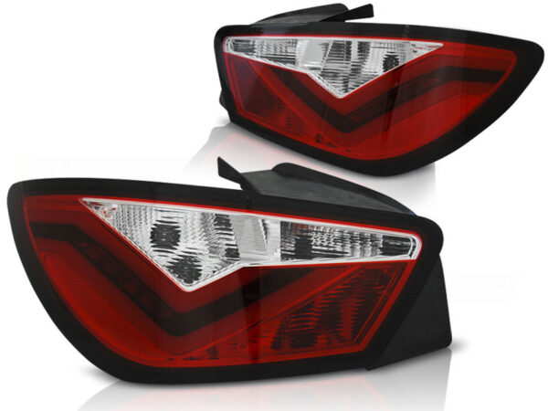 Baklykter WHIE Seat Ibiza 6J 3D 06.08-12 Hatchback 3D LED Bar Rød – bilde 2 av 2