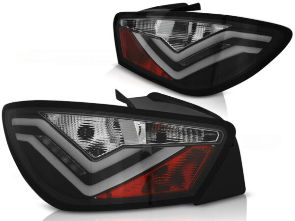 Baklykter Seat Ibiza 6J 3D 06.08-12 Hatchback 3D LED Bar Svart – bilde 2 av 2