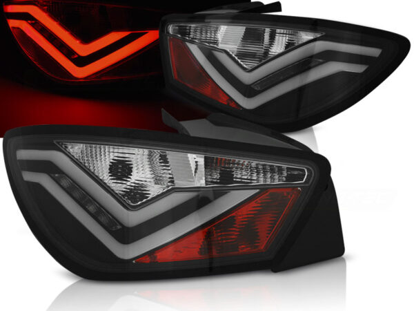 Baklykter Seat Ibiza 6J 3D 06.08-12 Hatchback 3D LED Bar Svart – bilde 1 av 2