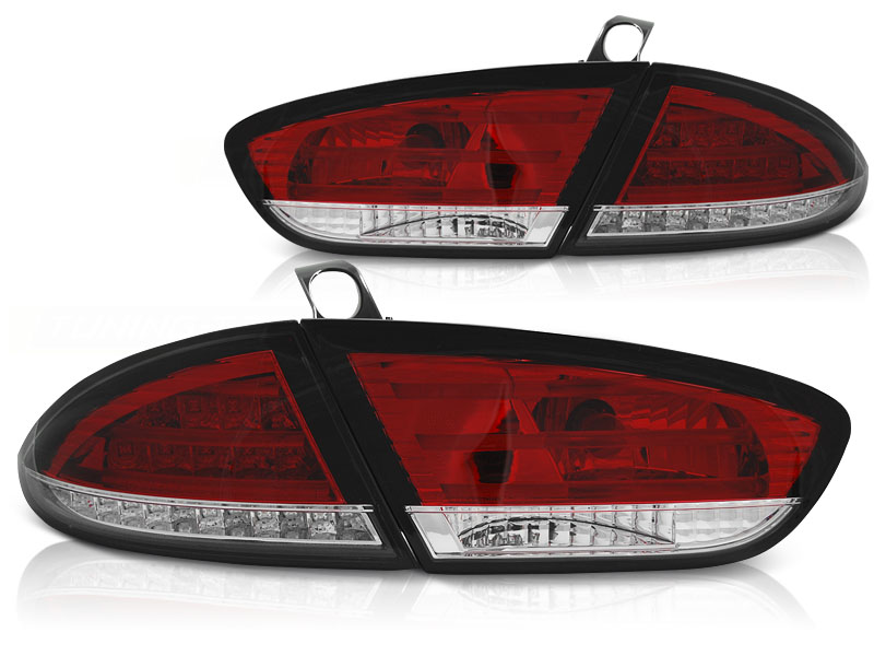 Baklykter Seat Leon 03.09-12 Led Red White - Bilde 2