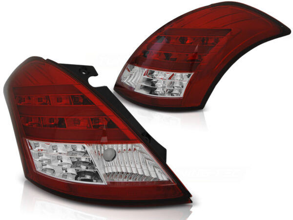 Baklykter Suzuki SWIFT V 10- LED Bar Rød/Hvit – bilde 2 av 2